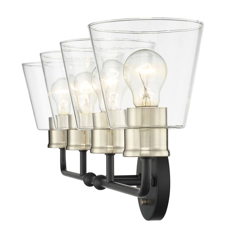 Millennium Lighting Cameron 2 Light Vanity Light with Clear Glass Shades - 4 Light