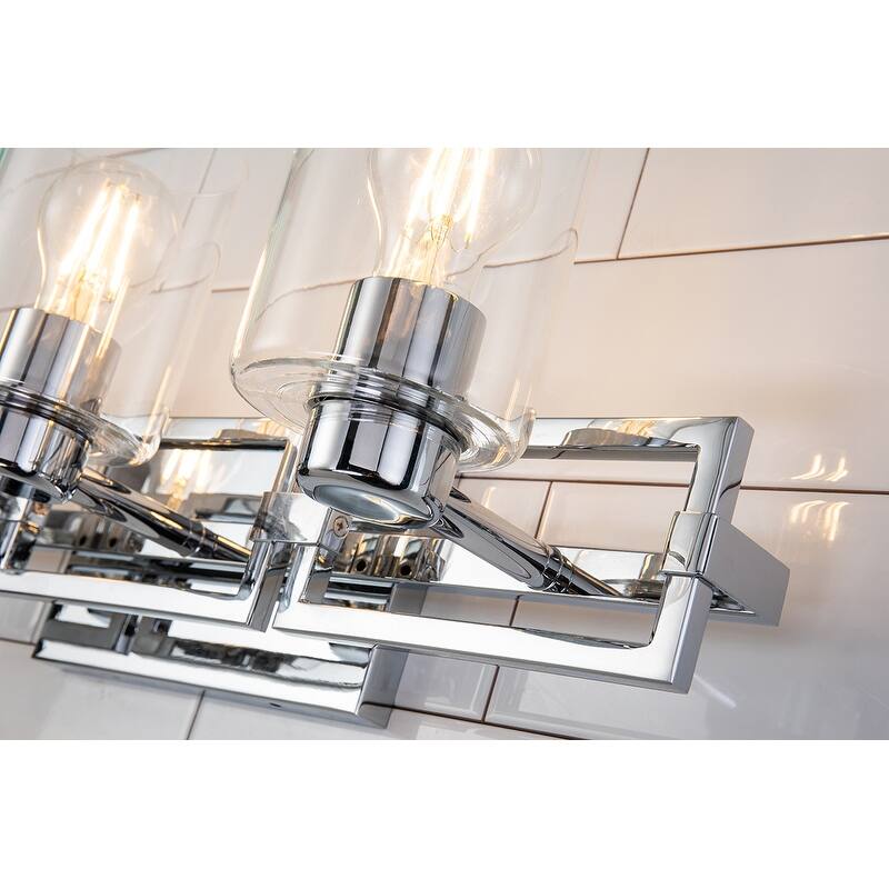 Chrome Silver 3 Light Bath Vanity