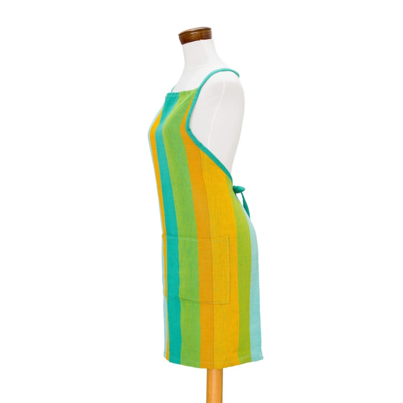 Novica Handmade Summer Cooking Cotton Apron