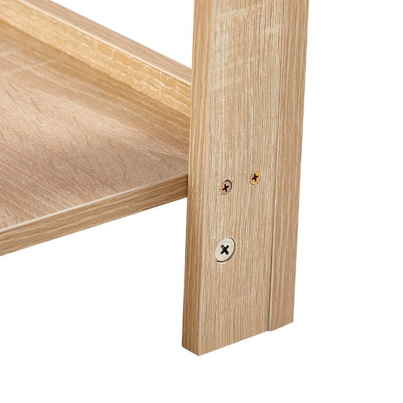 15.75" Rattan End Table with Drawer - Modern Nightstand for Bedroom & Living Room