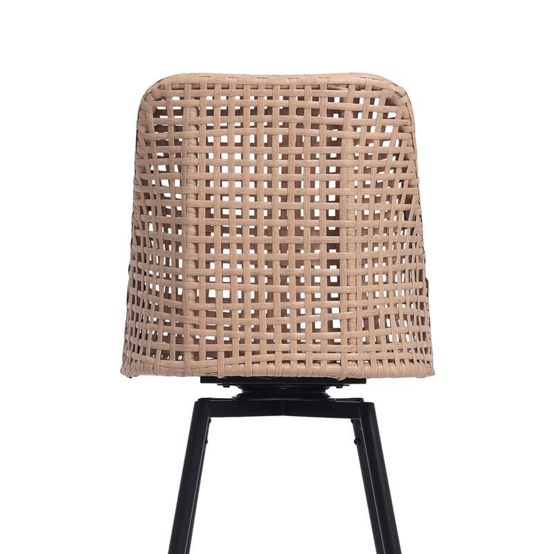 28.7"H Swivel Bar Stools/ Counter Stools with Metal Legs