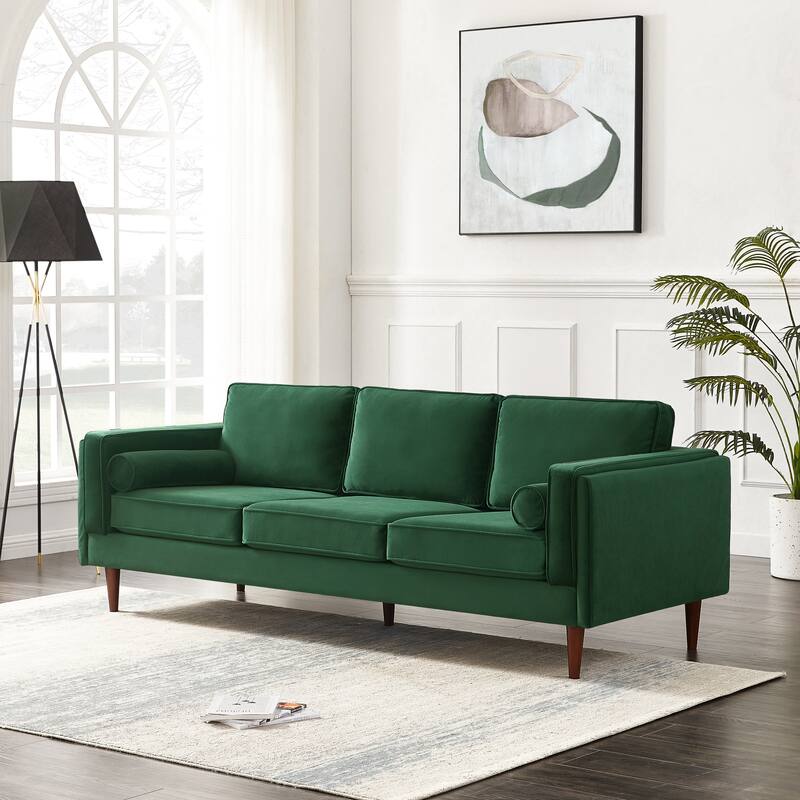 Lavinia Mid Century Modern Style Sofa Couch for Living Room - 33" x 88" x 34"