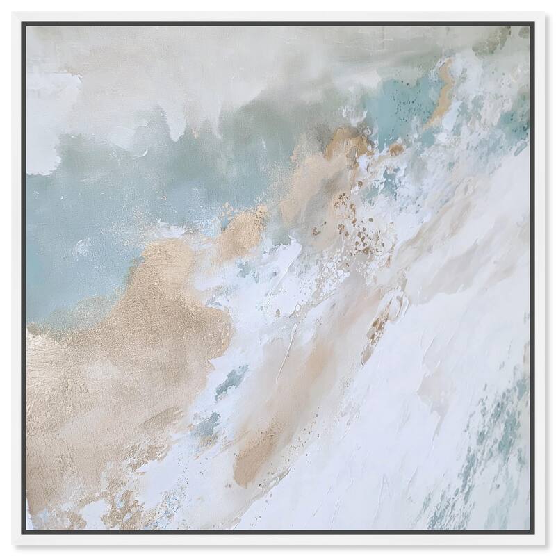 Sandy Mirage Canvas by Art Remedy - White - 24" x 24"
