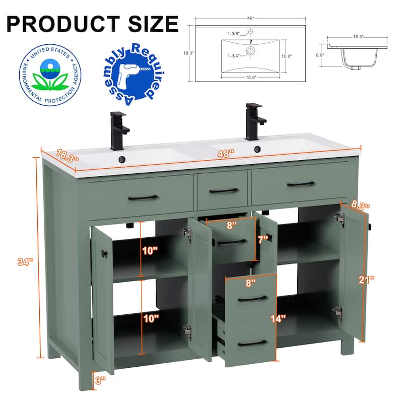 Bathroom Vanity with Sink & Faucet