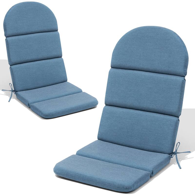 Outdoor Adirondack Chair Cushion Sunbrella / Fabric Patio Chair Pad - 2PC - Spectrum Denim