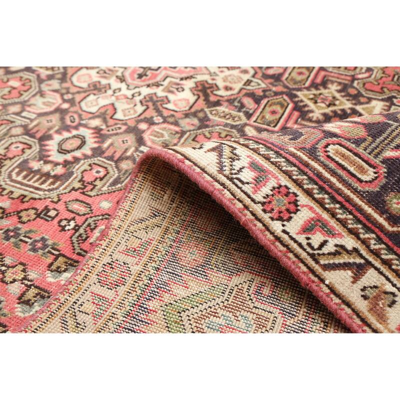 ECARPETGALLERY Hand-knotted Antalya Vintage Light Red Wool Rug - 6'4 x 9'1