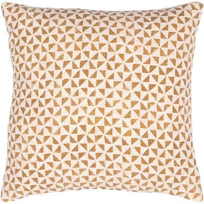 Crew Triangle Patterned Cotton Throw Pillow