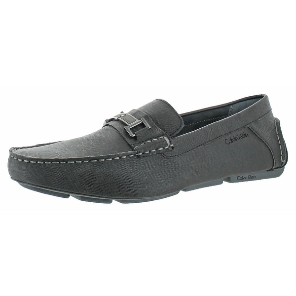 Morrie Textured Leather Loafers 