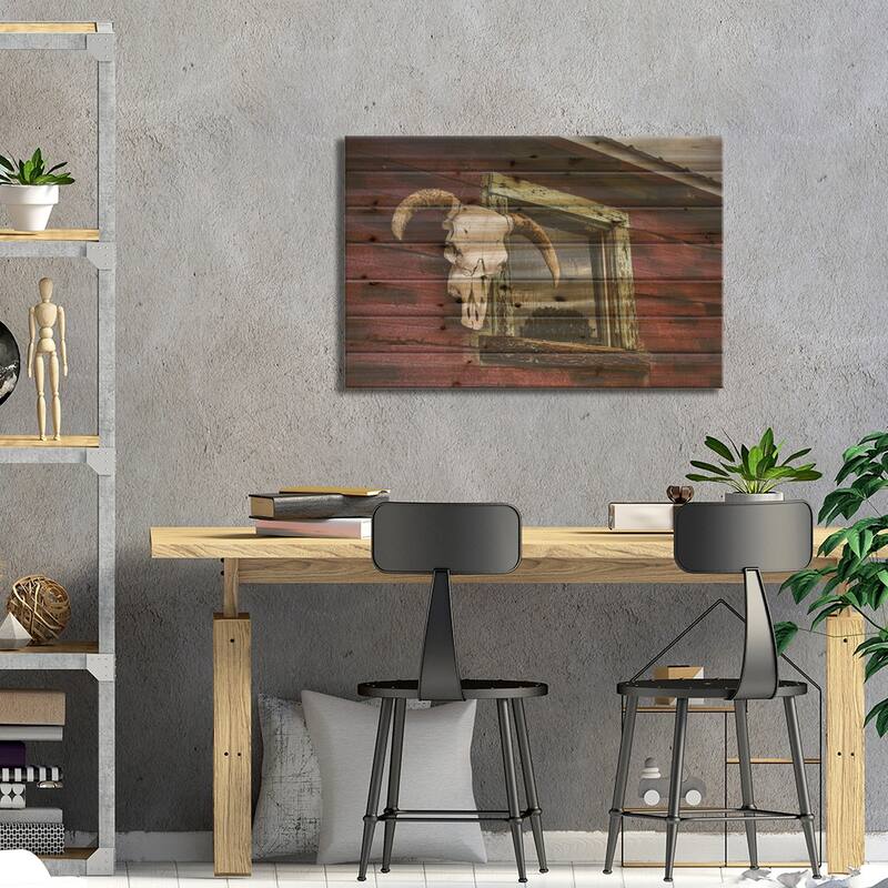 Hanging Around Print On Wood by Christopher Thomas - Multi-Color