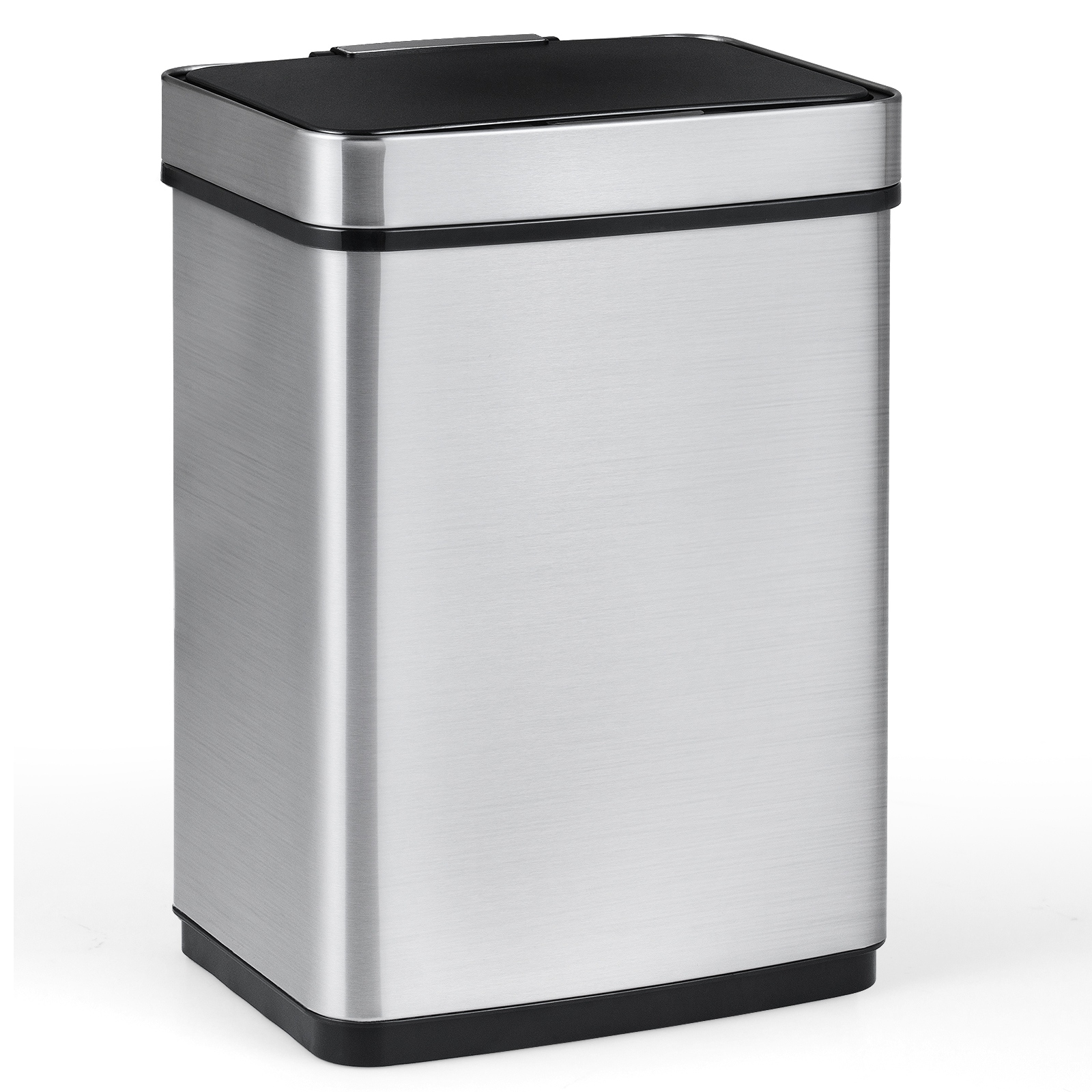 Gymax 16 Gallon Trash Can w/Dual Compartments for Bedroom Bathroom