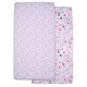 preview thumbnail 9 of 7, Bedtime Originals Floral Pink/Gray 2-Pack Fitted Crib/Toddler Sheet Set- Flower - Crib