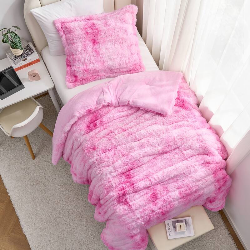 Snowball Chunky Bunny® - Coma Inducer® Comforter Set - Pink Cosmos