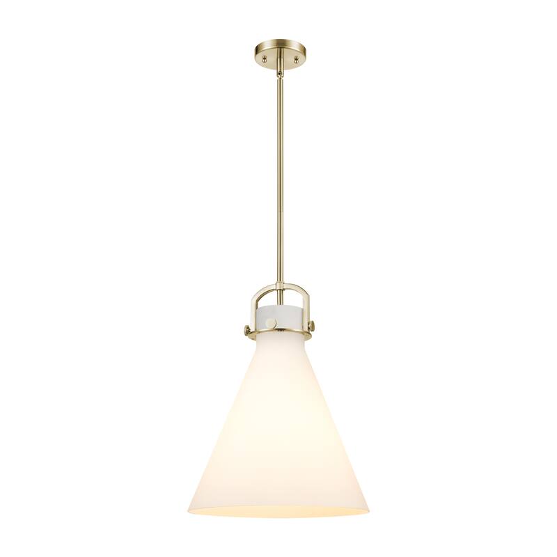 Innovations Lighting Downtown Urban - Newton Cone - 1 Light 14" Stem Hung Arched-Frame Pendant