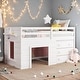 preview thumbnail 2 of 55, Contemporary Design Twin Size Loft Bed with Cabinet and Shelf, Maximized space, Solid Construction & Versatility Galore,聽