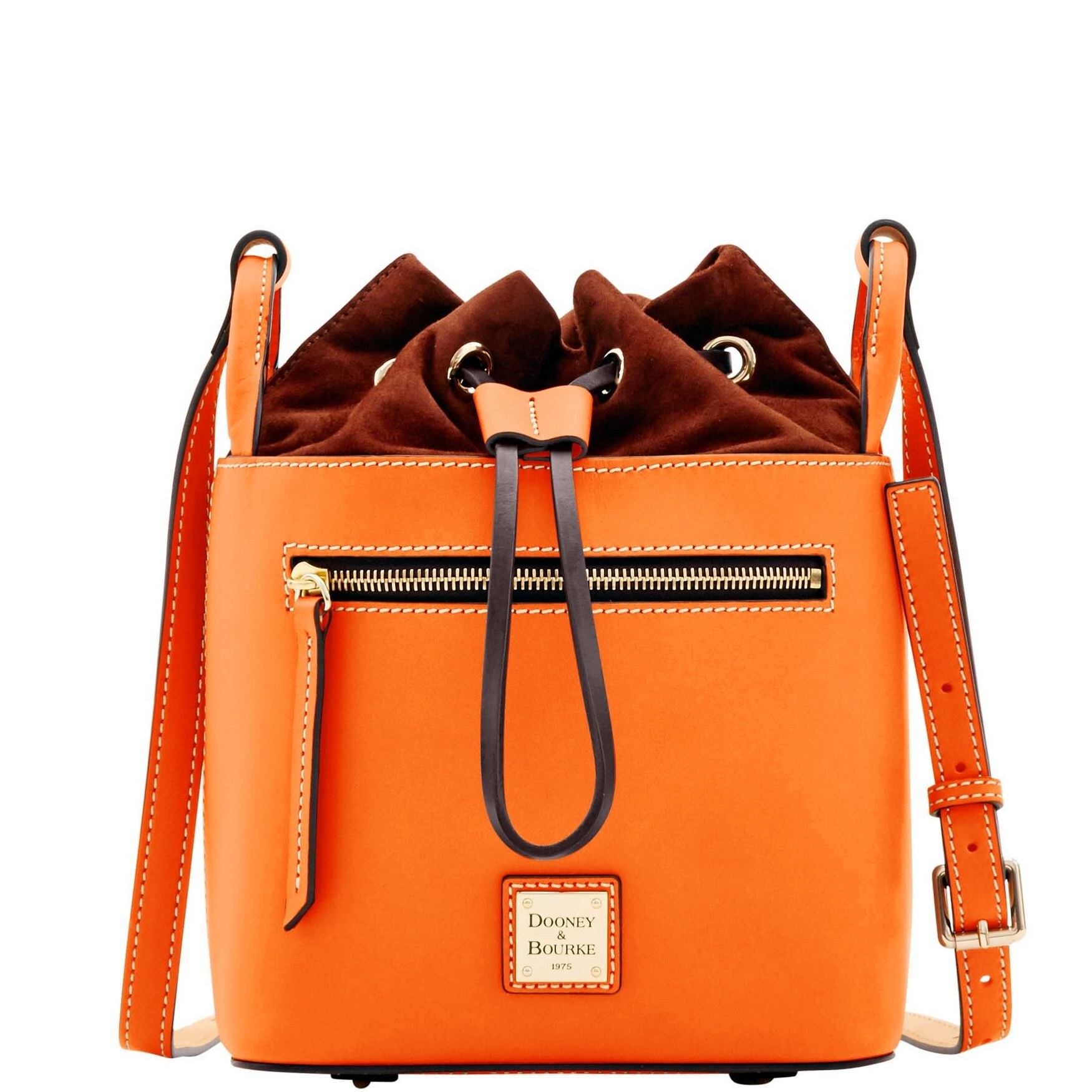 dooney bourke drawstring leather shoulder bag