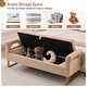 preview thumbnail 20 of 38, 66"W Teddy Storage Bench for Bedroom End of Bed with Arm and Two Pillows