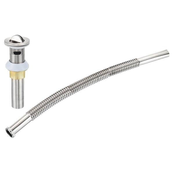 Flip Cover Drain Stopper Sink Strainer w 78cm Pipe for Basins with