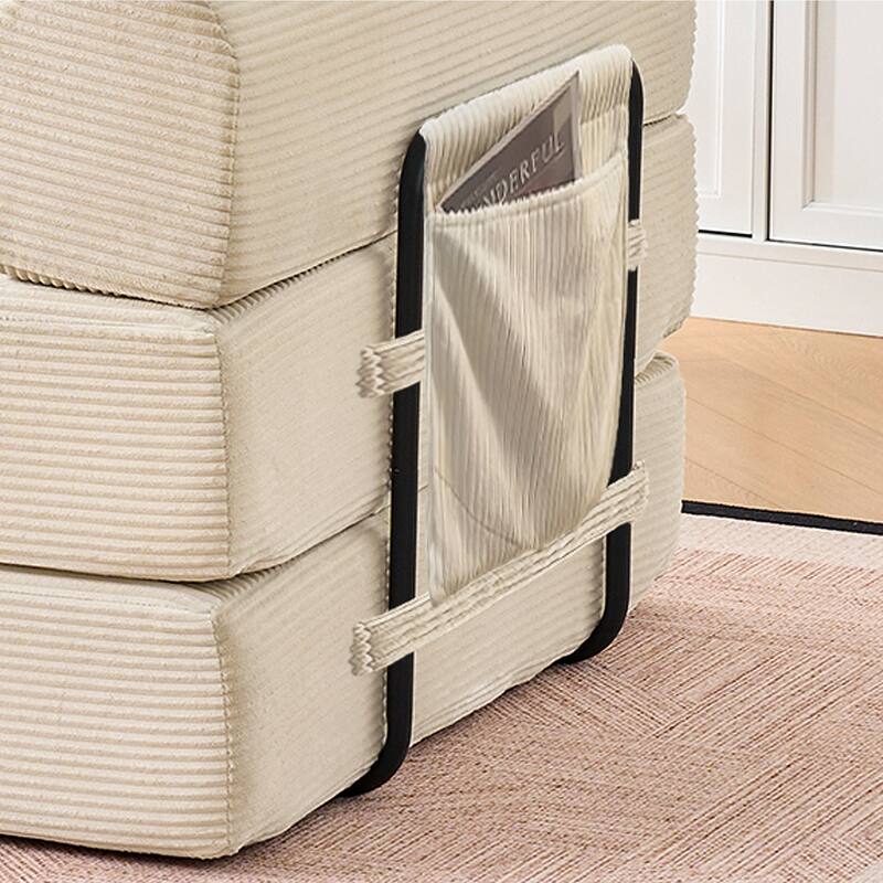 Folding Sofa Sleeper with Armrests, Sofa Bed Convertible Sofa Bed Floor Sofa Bed with Foldable Armrests