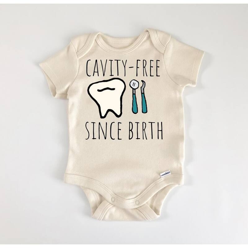 Dentist Dental - Baby Boy Girl Clothes Infant Bodysuit Funny Cute Newborn - White - 0-3M