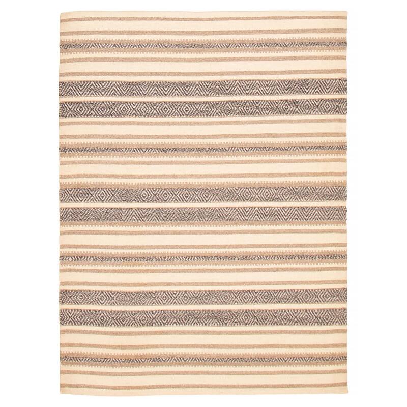 Nevada Cream Kilim 5'8" x 7'7" - 5'8 x 7'7 - Cream - 5'8 x 7'7