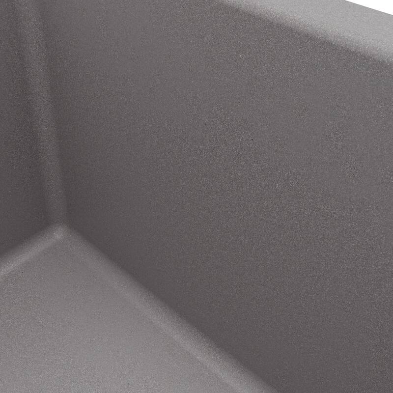 Karran Undermount 24.38 in Single Bowl Quartz Kitchen Sink