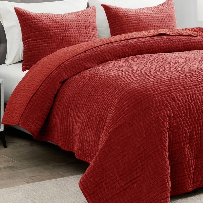 Tamara Cotton Velvet Quilt Set