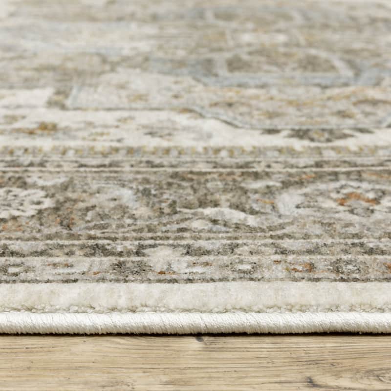 Style Haven Marley Traditions Center Medallion Ivory/ Gray Area Rug