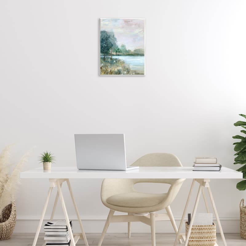 Stupell Serene Riverside View Wall Plaque Art Design By Sally Swatland