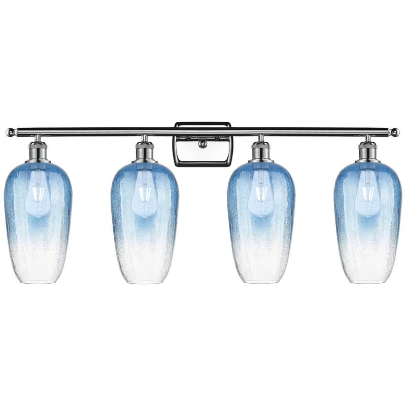 Innovations Lighting Endless Possibilities Ballston - Brookhaven Flute - 4 Light 37" Bath Vanity Light