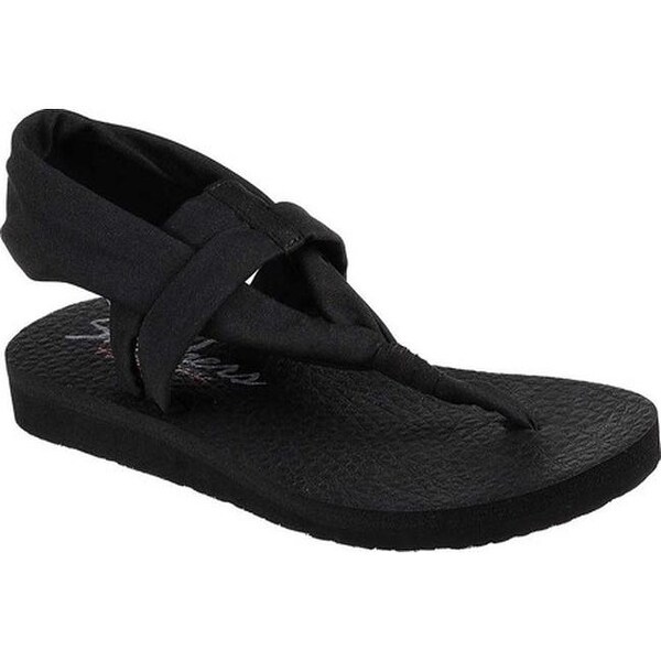 Skechers Womens Meditation-Studio Kicks Open Toe Casual Ankle Strap Sandals