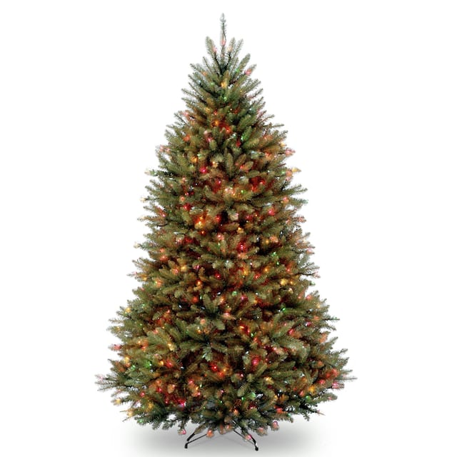 Fir Pre-lit or Unlit 7.5-foot Artificial Christmas Tree - multi lights