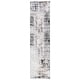 preview thumbnail 68 of 72, SAFAVIEH Meadow Bertrande Modern Abstract Rug 2' x 8' Runner - Light Grey/Black - Runner