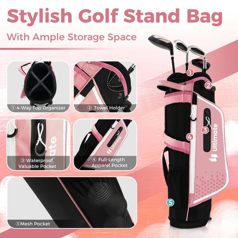 Ultimate Kids Golf Practice Set Junior Complete Golf Club Set for Kids - See Details