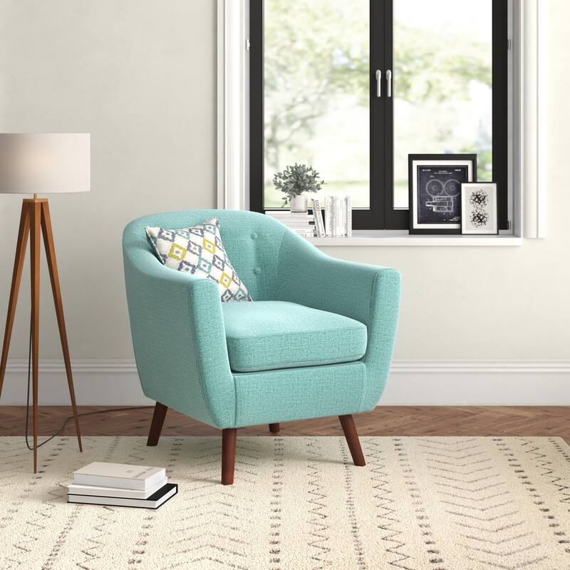 Carson Carrington Junsele Linen Upholstery Club Accent Chair