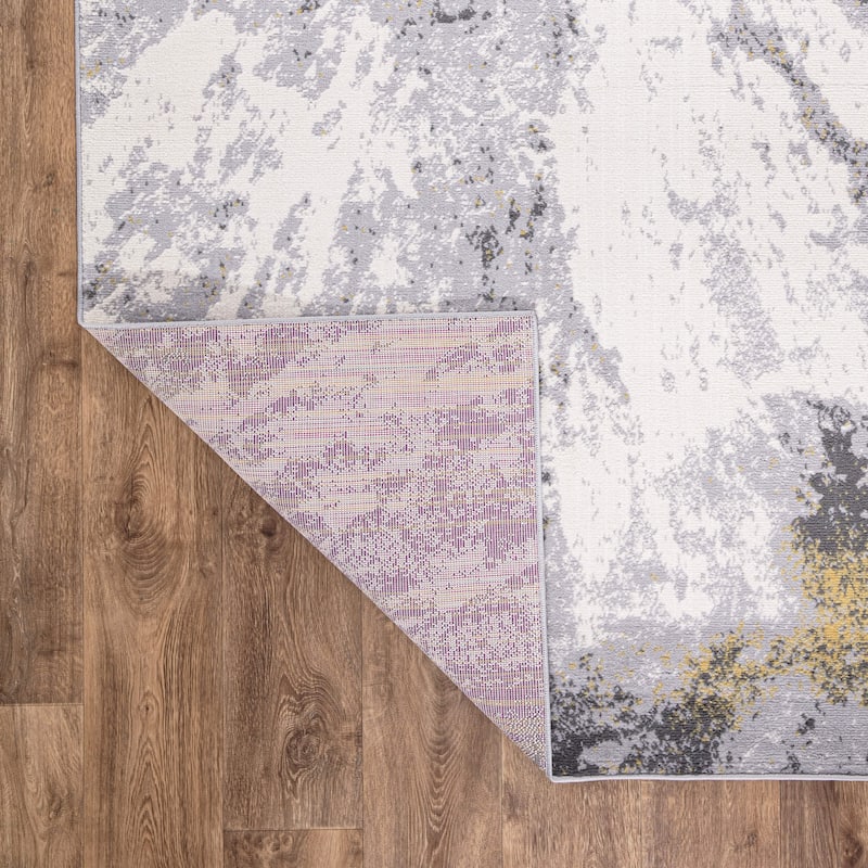 World Rug Gallery Contemporary Modern Abstract Area Rug