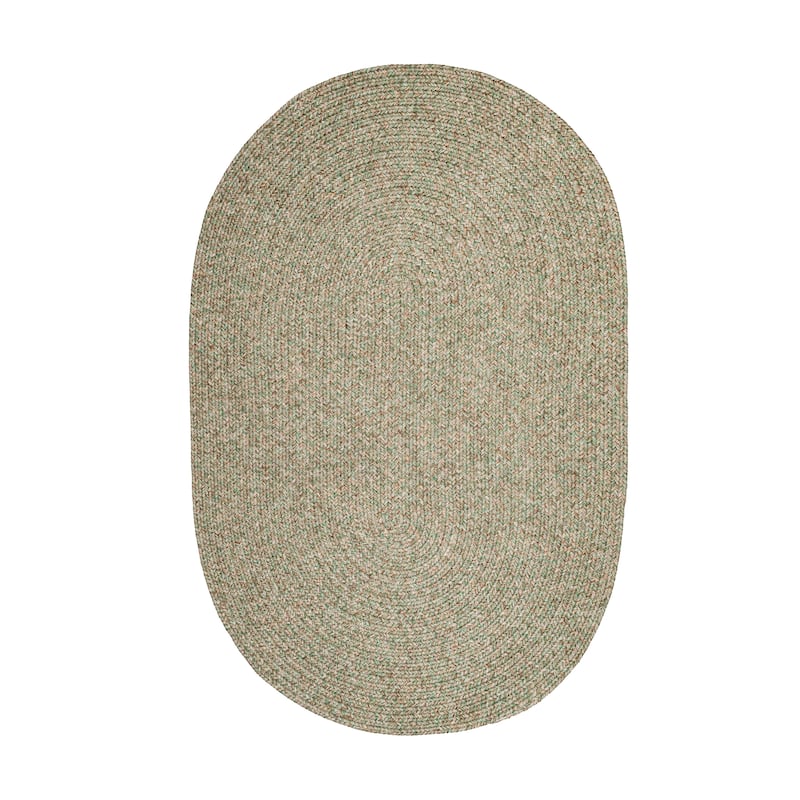 Rhody Rug Sandi Indoor/Outdoor Braided Rug - 3 ft x 5 ft - Bayleaf