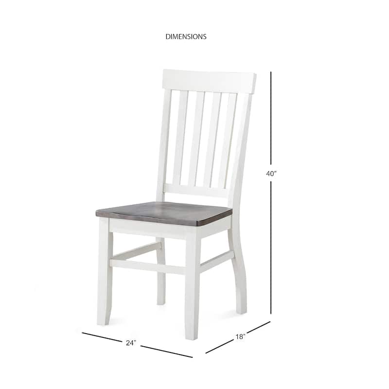 Steve Silver Crestwood Farmhouse Wood Side Chair (Set of 2)