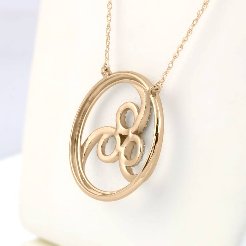 1/8ct TDW Four Elements of Nature-Wind Diamond Pendnat in Silver by De Couer