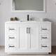 Option White / Giotto Quartz Top / Matte Black Hardware
