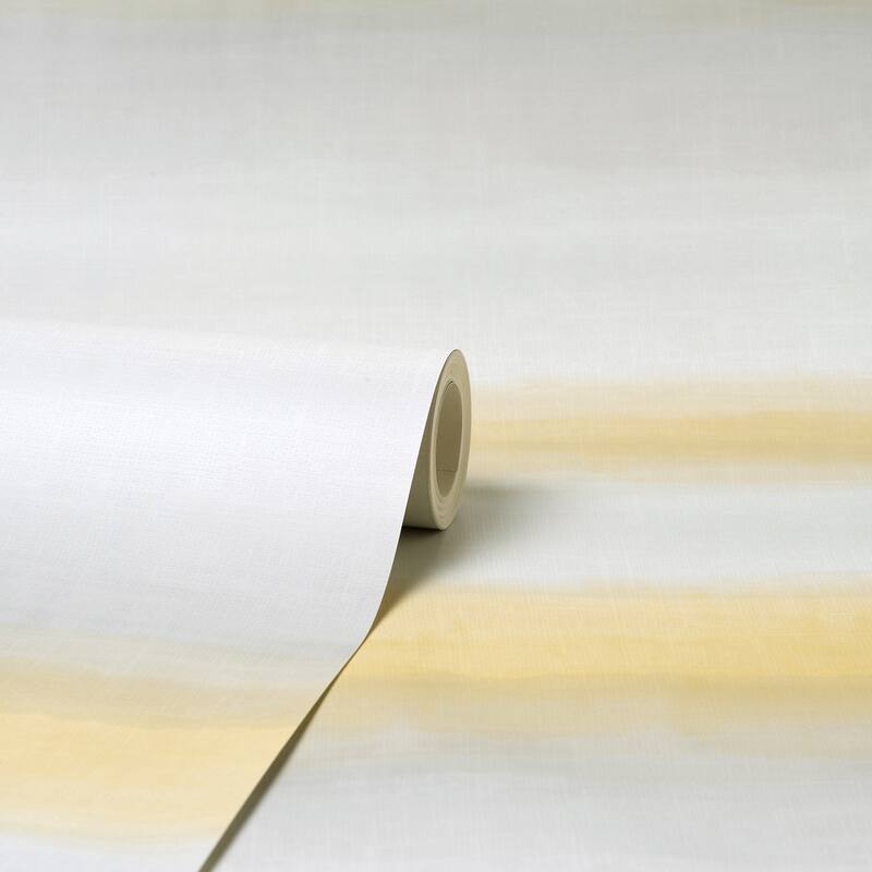 Fine Decor Freya Yellow Washed Stripe Wallpaper