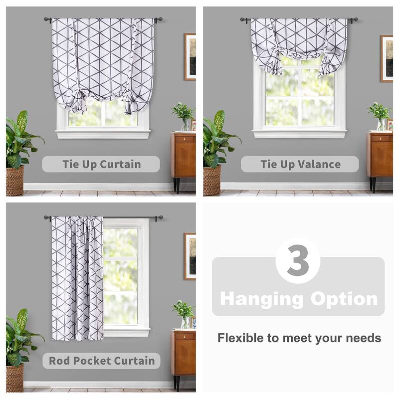 DriftAway Raymond Blackout Tie Up Curtain - 45"x63"