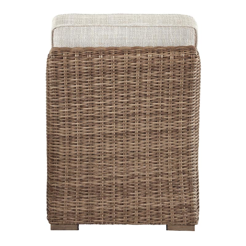 Signature Design By Ashley Beachcroft Outdoor Armless Chair - 24.75" W x 37.75" D x 34.63" H