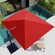 preview thumbnail 30 of 33, Outdoor Patio Umbrella 9 FT x 11 FT Cantilever-Offset Umbrella with No Base Red