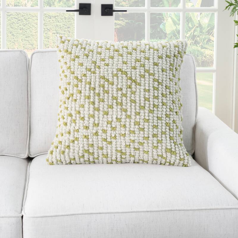 Cartier Outdoor Pillows Loop Dots Throw Pillow by Havenside Home