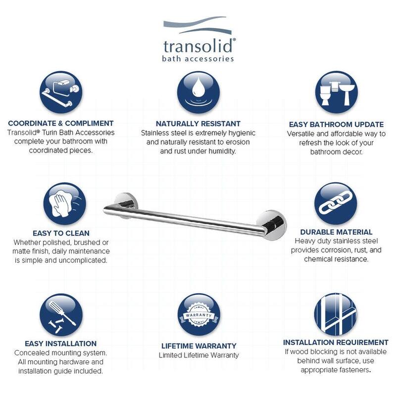 Transolid TTB18 Turin 15-3/4" Towel Bar