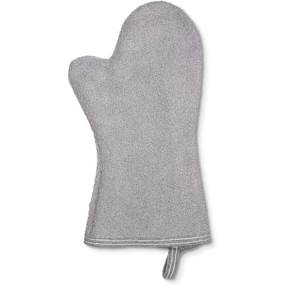 Carolina Cottons 100% Cotton Set of 2 Heavy Duty Heat Resistant Machine Washable Made in America Oven Mitts (Natural)