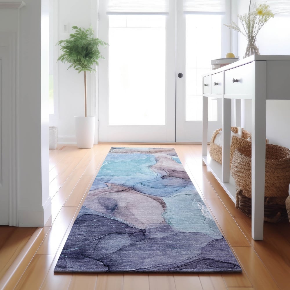 Premium Washable Super Soft Abstract Watercolor Mayfield Rug