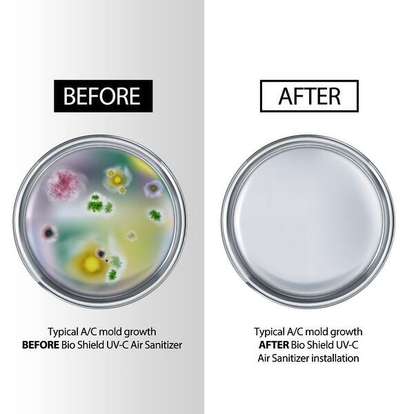 Bio Shield Uv C Air Sanitizer System Reviews Shop Bio Shield Uv C Air System For Ac Units Clear Overstock 9386500