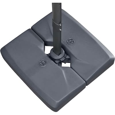 PURPLE LEAF Sturdy 220 lbs Patio Cantilever Umbrella Base Stand - 35.9" X 35"