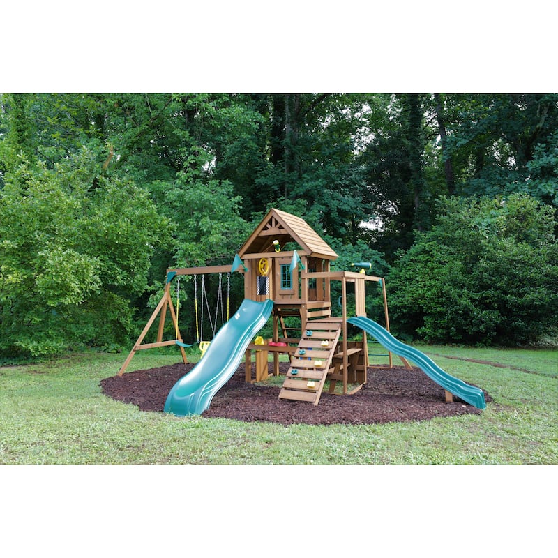 Swing-N-Slide Super Knightsbridge Wood Outdoor Swing Set